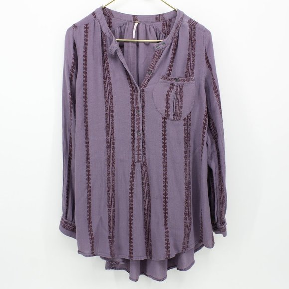 Free People Tops - Free People Purple Tunic Top